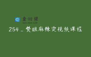 254_赞姐麻辣烫视频课程