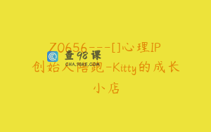 Z0656---[]心理IP创始人陪跑-Kitty的成长小店
