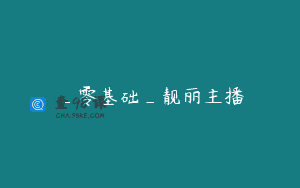 _零基础_靓丽主播
