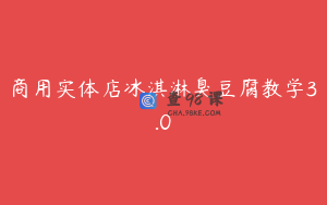 商用实体店冰淇淋臭豆腐教学3.0