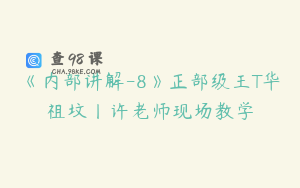 《内部讲解-8》正部级王T华祖坟丨许老师现场教学