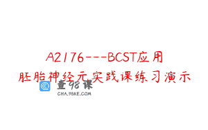 A2176—BCST应用胚胎神经元实践课练习演示