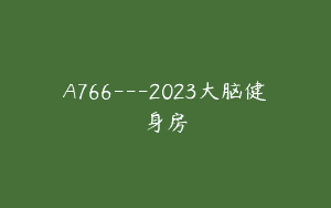 A766—2023大脑健身房