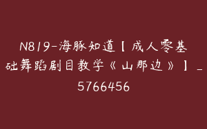 N819-海豚知道【成人零基础舞蹈剧目教学《山那边》】_5766456