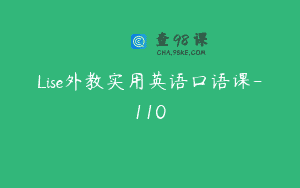 Lise外教实用英语口语课-110