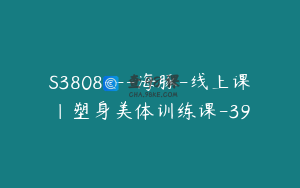S3808---海豚-线上课｜塑身美体训练课-39