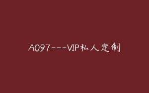 A097—VIP私人定制