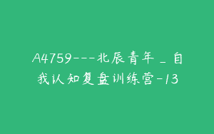 A4759---北辰青年_自我认知复盘训练营-13