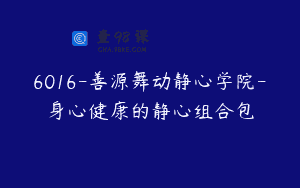 6016-善源舞动静心学院-身心健康的静心组合包
