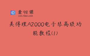 美得理A2000电子琴高级功能教程(1)