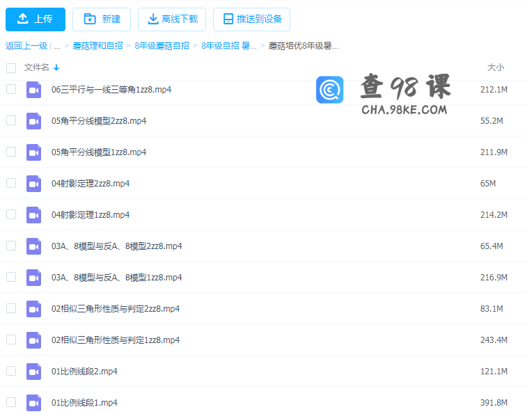 蘑菇数学竞赛课程8年级暑自招A