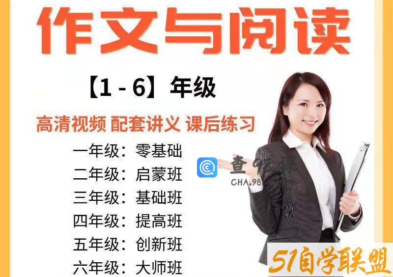 作文及阅读理解1~6年级学习视频