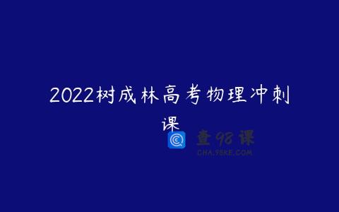 2022树成林高考物理冲刺课