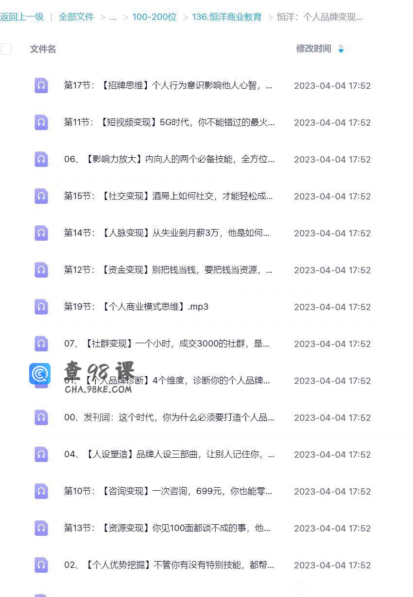 恒洋：口才人脉社群 3大课程教学