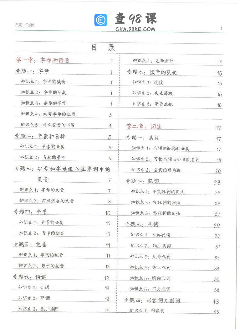 必备收藏 小学英语学霸笔记PDF文档百度网盘下载