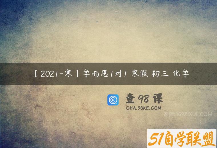 【2021-寒】学而思1对1 寒假 初三 化学