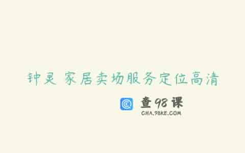钟灵 家居卖场服务定位高清