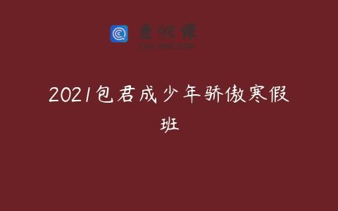 2021包君成少年骄傲寒假班
