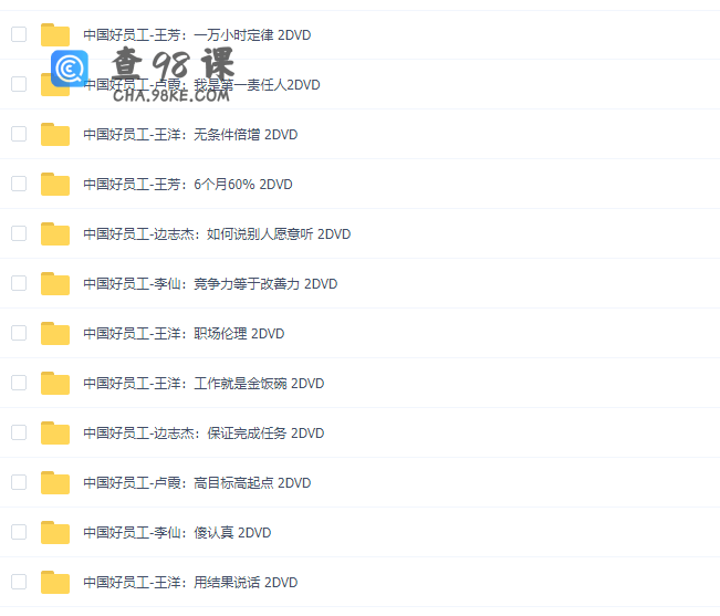 中国好员工全套