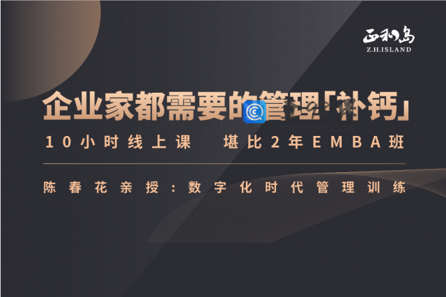 陈春花—中国企业数字化转型必修课