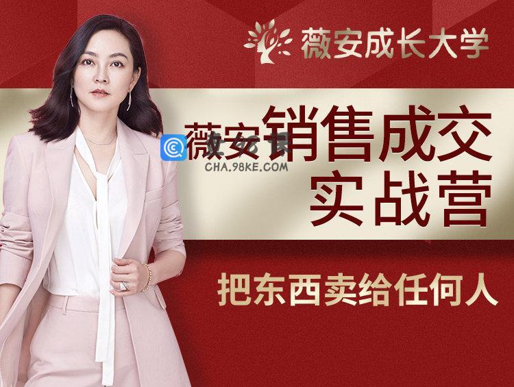 薇安28天销售成交实战营