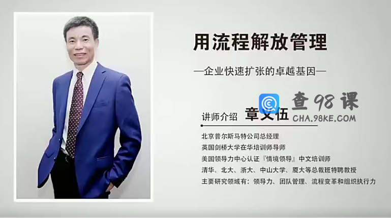 章义伍-用流程解放管理（2020）—企业快速扩张的卓越基因