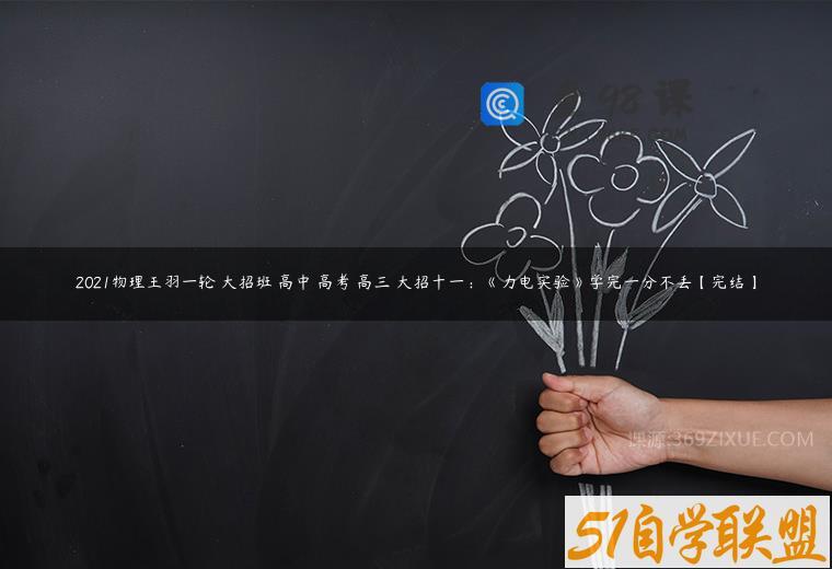 2021物理王羽一轮 大招班 高中 高考 高三 大招十一：《力电实验》学完一分不丢【完结】