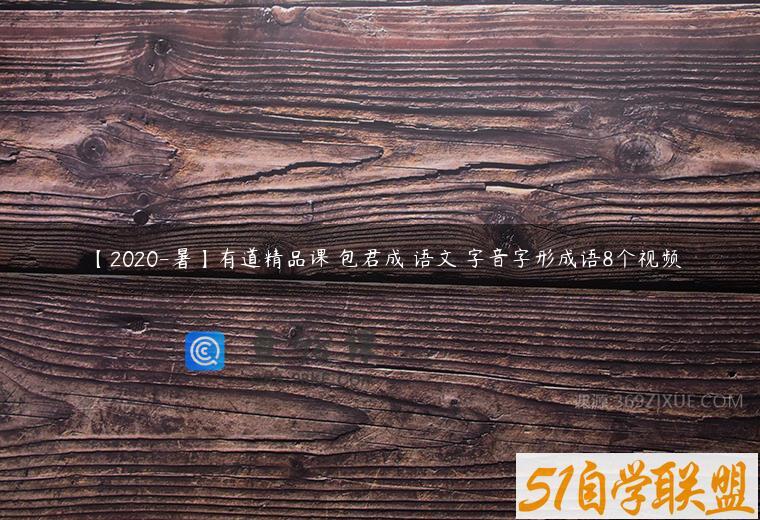 【2020-暑】有道精品课 包君成 语文 字音字形成语8个视频