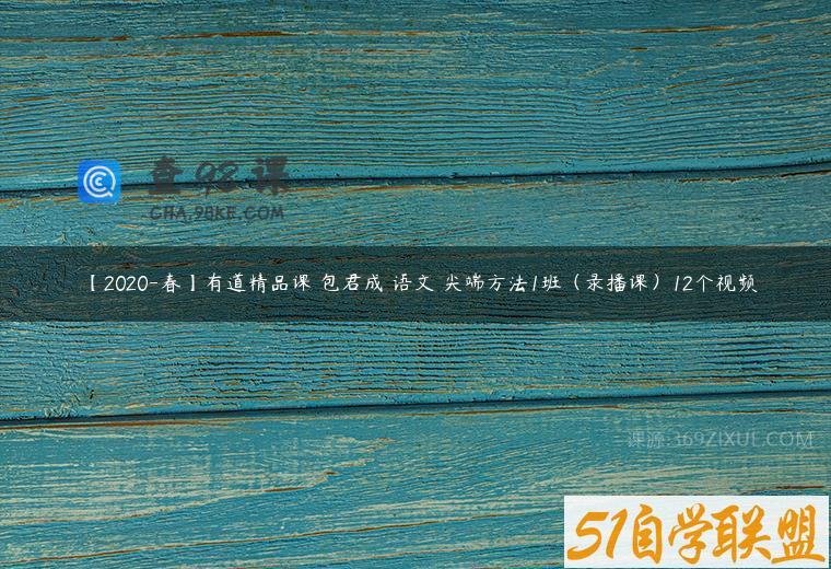 【2020-春】有道精品课 包君成 语文 尖端方法1班（录播课）12个视频