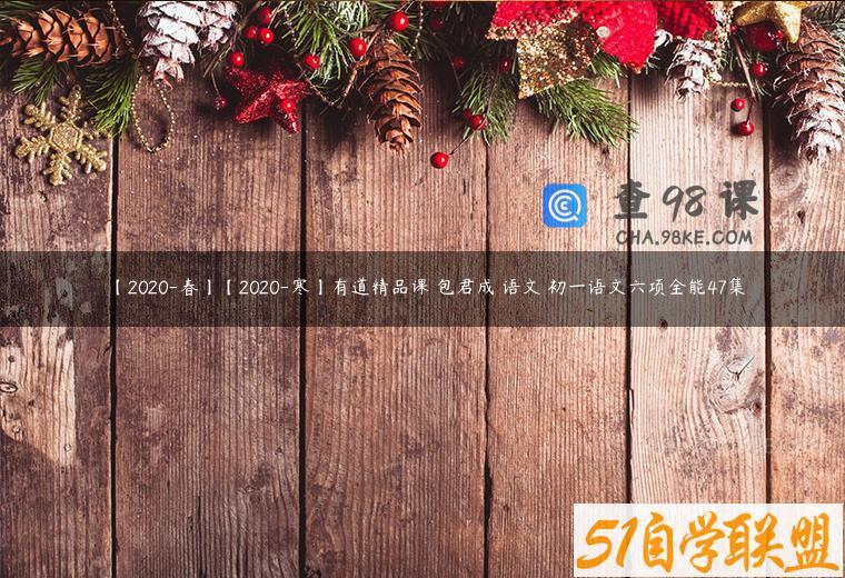 【2020-春】【2020-寒】有道精品课 包君成 语文 初一语文六项全能47集