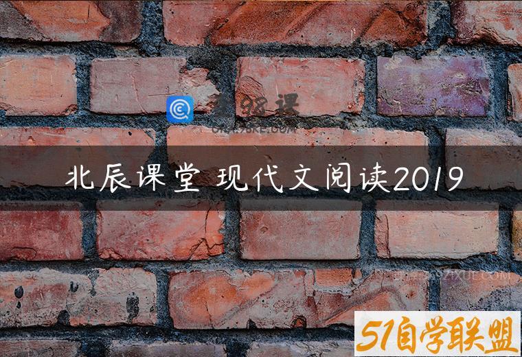 北辰课堂 现代文阅读2019