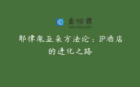 耶律胤亚朵方法论：IP酒店的进化之路