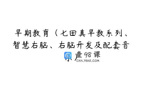 早期教育（七田真早教系列、智慧右脑、右脑开发及配套音乐）