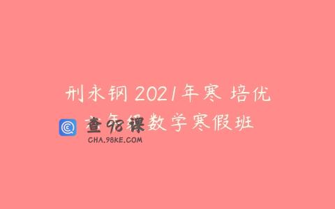刑永钢 2021年寒 培优六年级数学寒假班