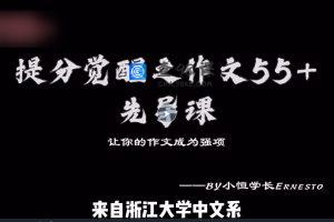 小恒学长Ernesto 提分觉醒之作文55+作文全套上分系统课