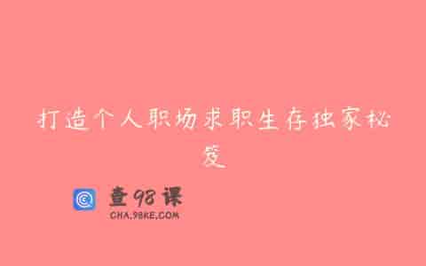 打造个人职场求职生存独家秘笈