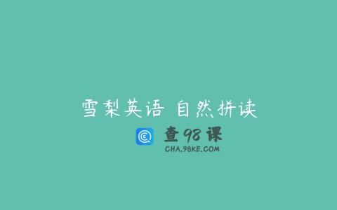 雪梨英语 自然拼读
