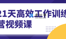 21天高效工作训练营视频课程