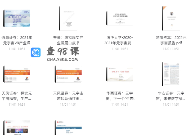 元宇宙相关分析报告