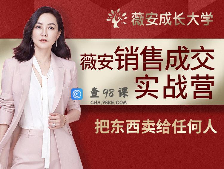 薇安28天销售成交实战营