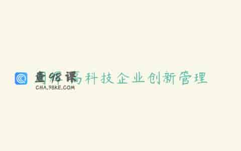 周辉 高科技企业创新管理