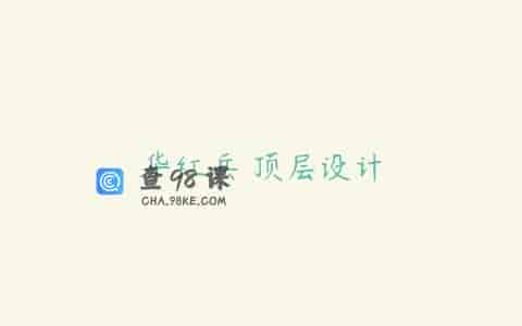 华红兵 顶层设计