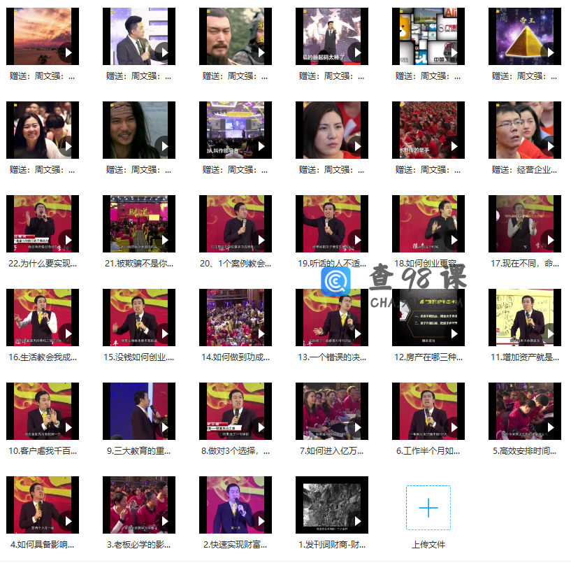 周文强《顶级财商思维课》22集视频