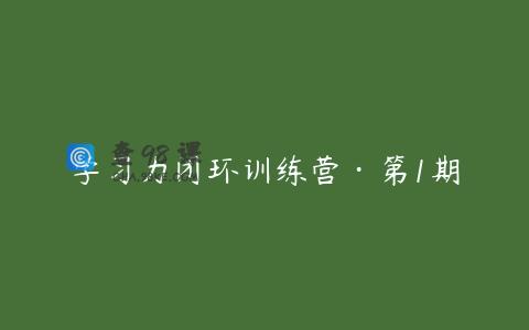 学习力闭环训练营·第1期