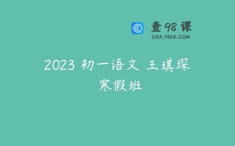 2023 初一语文 王琪琛 寒假班