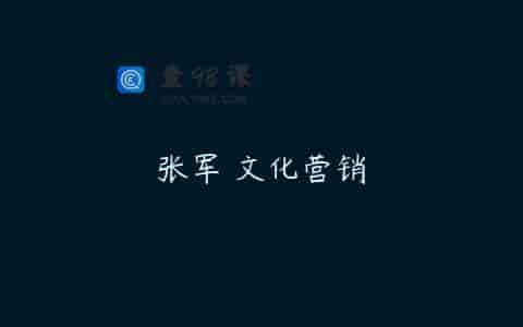 张军 文化营销