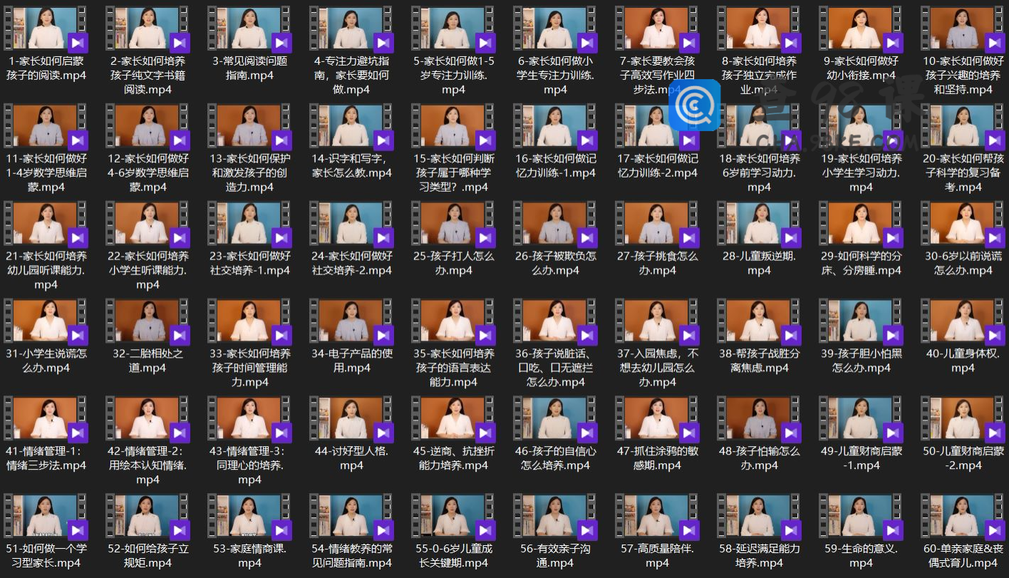 50堂家庭教育必修课-沈老师的视频精讲课程【完结】