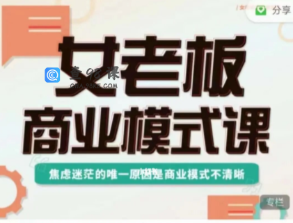 野心派牛文女老板商业模式课