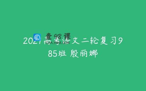 2021高考语文二轮复习985班 殷丽娜