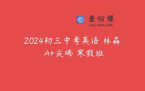 2024初三中考英语 林淼 A+尖端 寒假班
